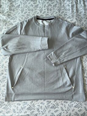 Old Navy Men's Crewneck Sweatshirt - Light Gray